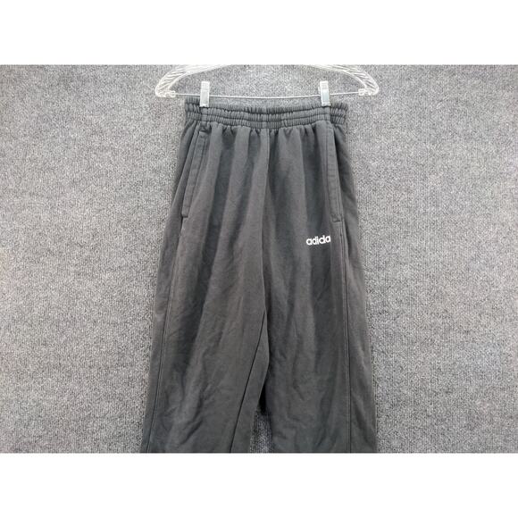 Adidas Sweatpants Size Small Gray Polycotton Blend Spell Out Logo - Picture 3 of 10